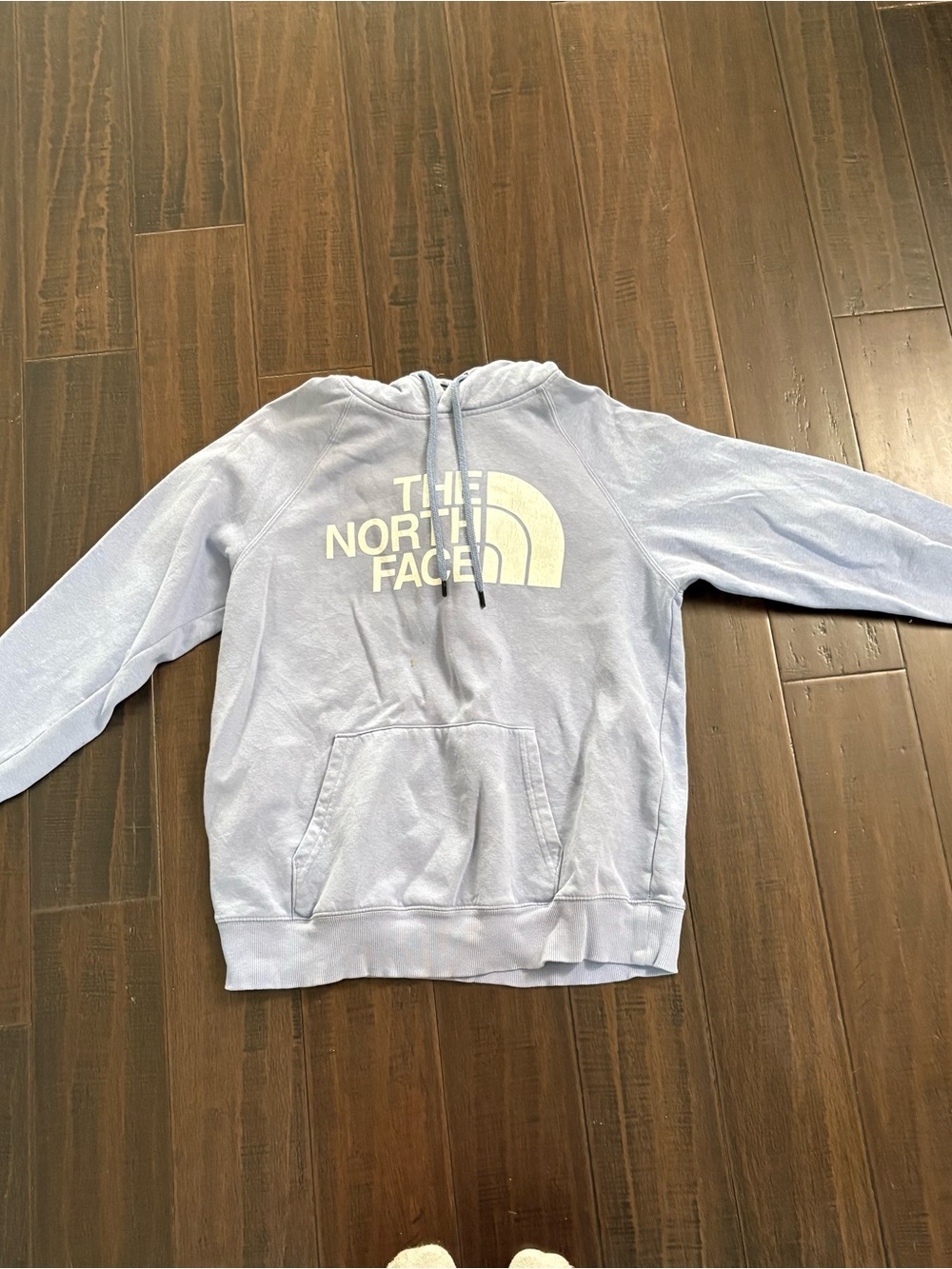 The North Face women’s ' Light Blue Logo Hoodie